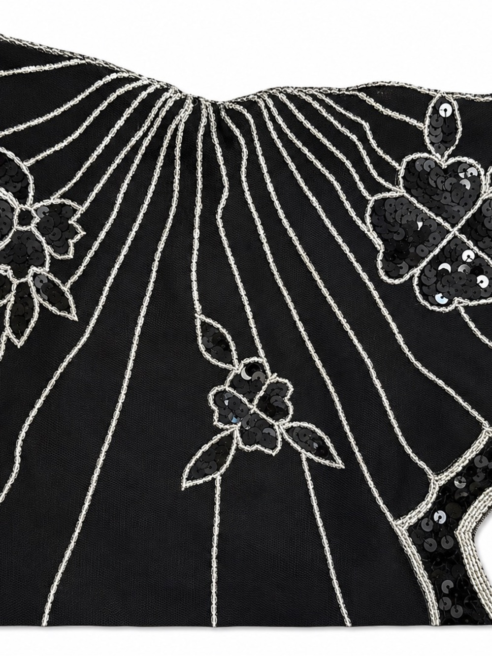 Vintage Beaded Mesh Floral Sequin Camisole - Picture 4 of 6